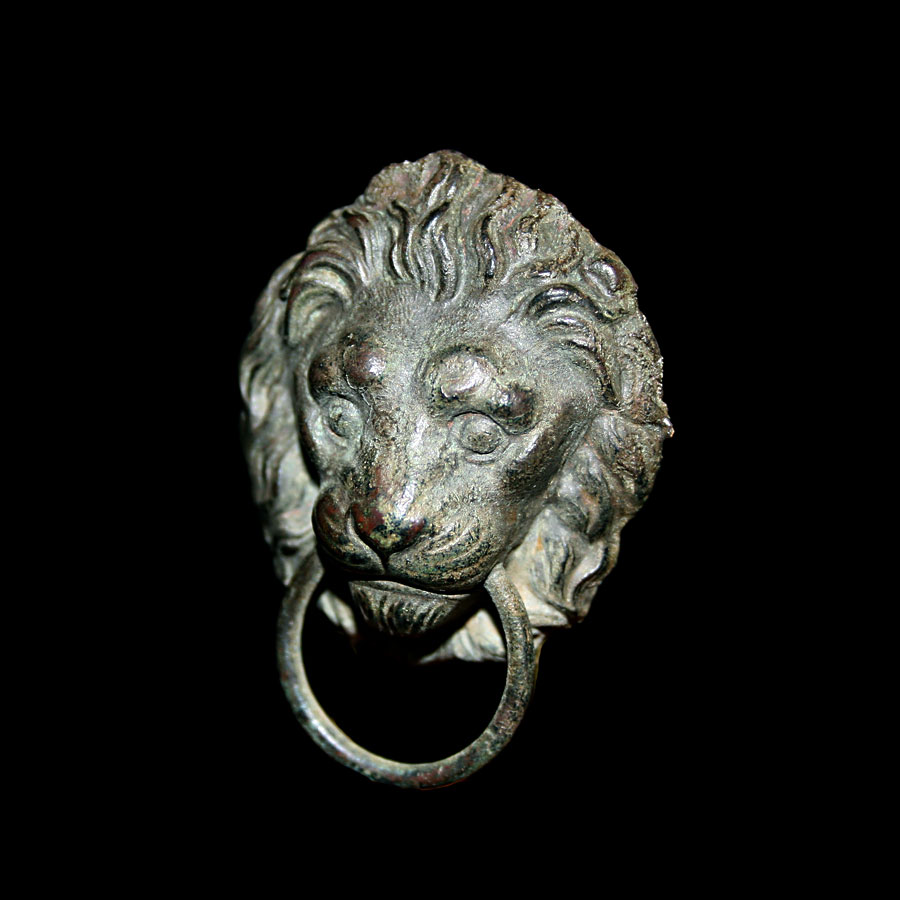 Roman Bronze Figurine of a Lion 
